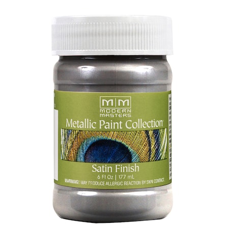 Modern Masters Metallic Paint, WaterBase, Platinum, 6 oz ME591